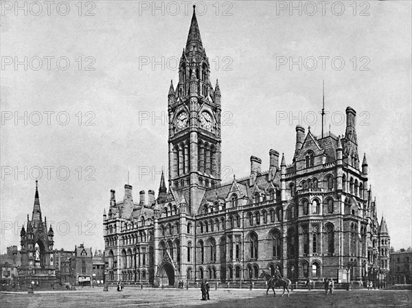 'Manchester Town Hall', c1896. Artist: H Garside.