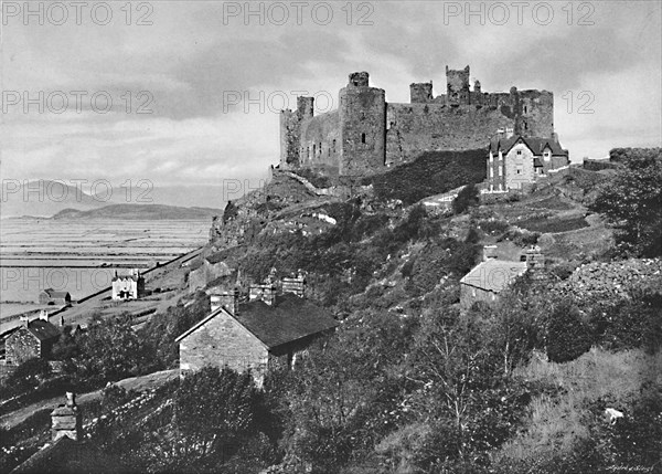 'Harlech Castle', c1896. Artist: Catherall & Pritchard.