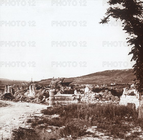 Ruins, Chauny, northern France, c1914-c1918. Artist: Unknown.