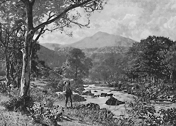 'Bettws-Y-Coed and Moel Siabod, from the Llugwy', c1896. Artist: I Slater.