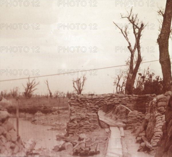 Trenches, Diksmuide, Belgium, c1914-c1918. Artist: Unknown.