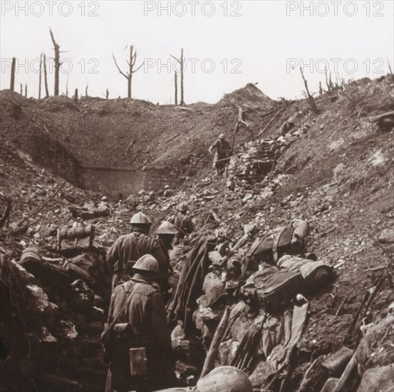 Trenches, Fort Vaux, northern France, c1914-c1918. Artist: Unknown.