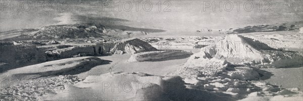 'The Lower Koettlitz Glacier, Showing The Effect of Thaw-Waters', c1911, (1913). Artist: Frank Debenham.