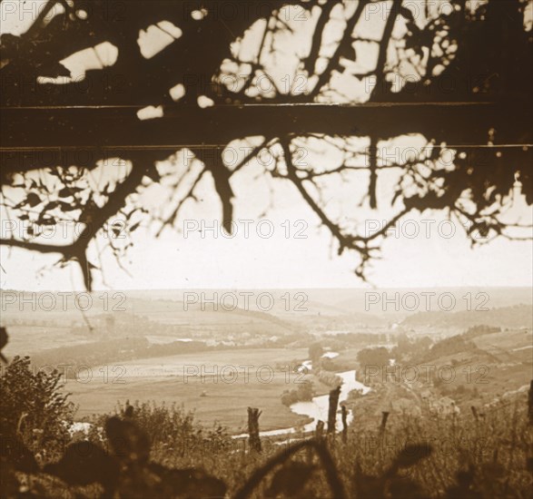 River Meuse seen from the trenches, Verdun, northern France, c1914-c1918. Artist: Unknown.