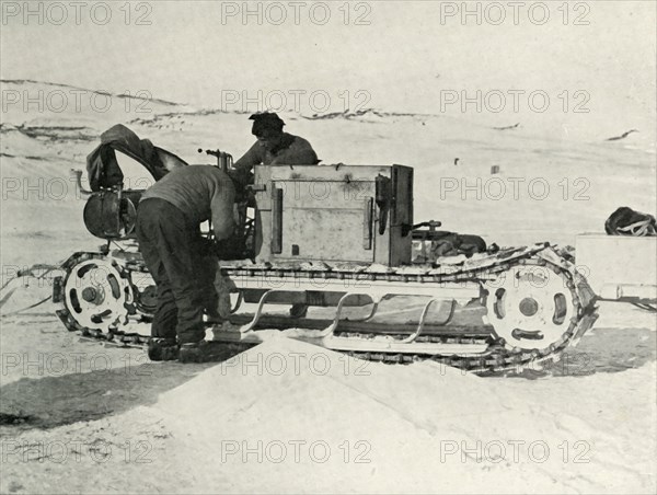 'One of the Motor Sledges', 1911, (1913). Artist: Herbert Ponting.