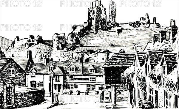 'Corfe Village', 1929. Artist: Unknown.