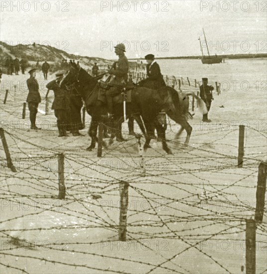 Arriving at La Panne, Flanders, Belgium, c1914-c1918. Artist: Unknown.