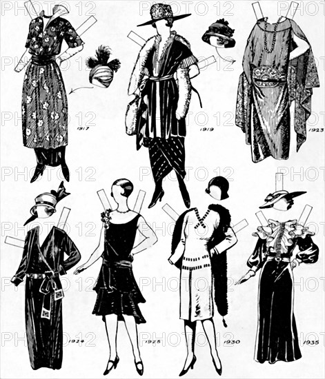 'The Gallery of Historic Costume: Dresses Worn During the Twentieth Century', c1934. Artist: Unknown.