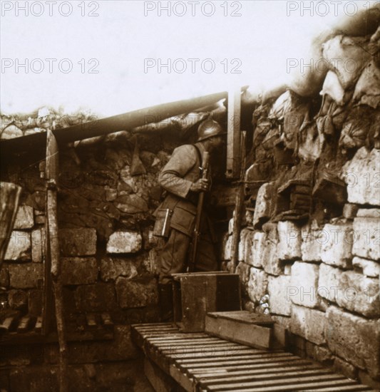 Look-out, Champagne, France, c1914-c1918. Artist: Unknown.