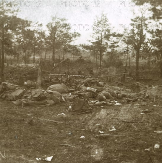 Battle of Champagne, Souain, northern France, c1915.  Artist: Unknown.