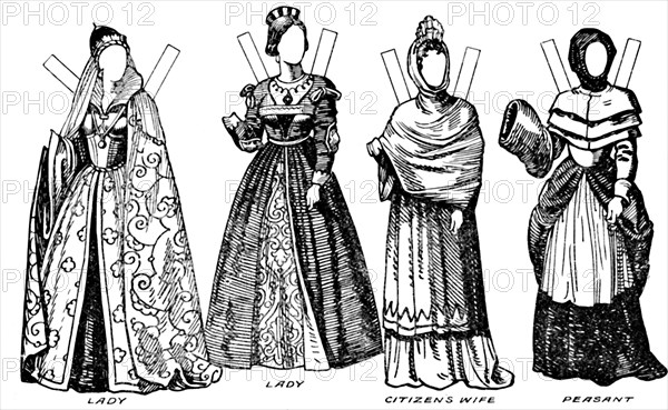 'The Gallery of English Costume: Some of the Dresses Worn in William III's Time', c1934. Artist: Unknown.