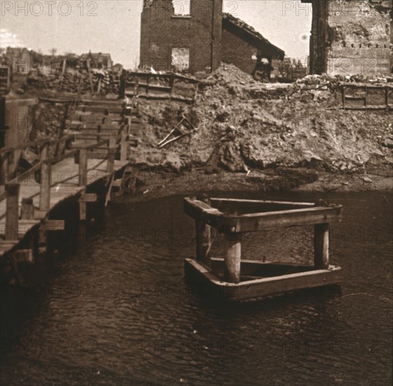 Lock-keeper's house, Nieuwpoort, Flanders, Belgium, c1914-c1918. Artist: Unknown.