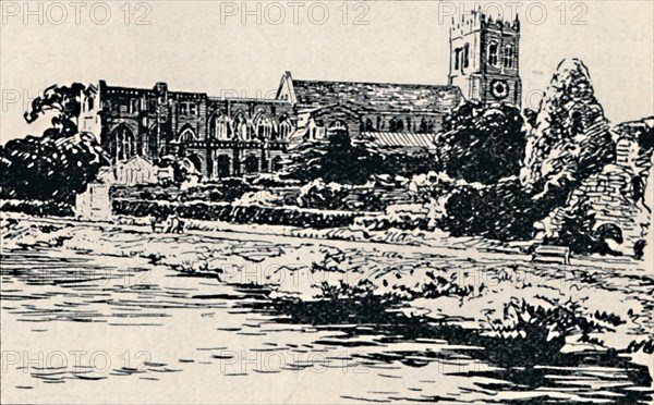 'Christchurch Priory', 1929. Artist: Unknown.