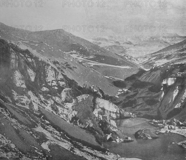 'A Steep Gully Cut By The Alph River Through The Koettlitz Glacier', c1911, (1913). Artist: Frank Debenham.