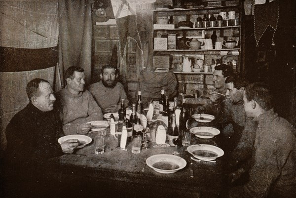 'Midwinter Day, 1912 - The Men', (1913). Artist: Frank Debenham.