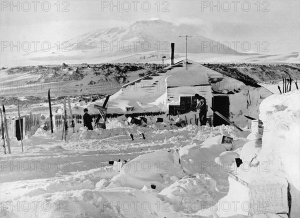 'The Hut After The Winter', c1911, (1913). Artist: Herbert Ponting.