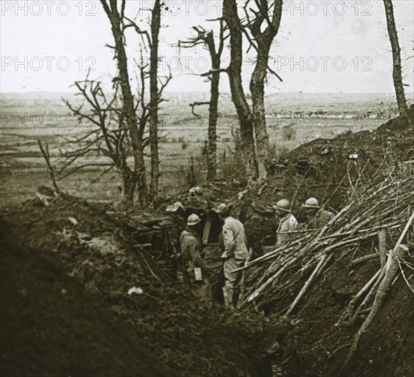 Les Éparges, northern France, 1915.  Artist: Unknown.