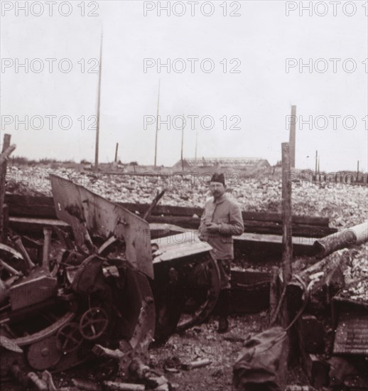 Destruction, Carency, northern France, c1914-c1918. Artist: Unknown.