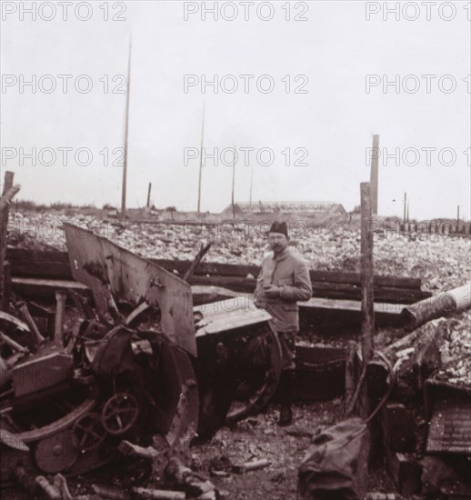 Destruction, Carency, northern France, c1914-c1918.  Artist: Unknown.