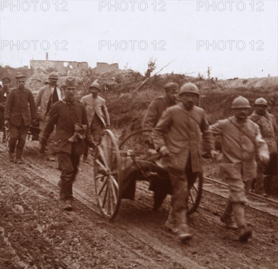 Wounded, Neuville, northern France, c1914-c1918. Artist: Unknown.