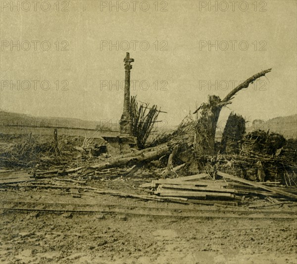 The Calvary at Les Éparges, northern France, c1914-c1918.  Artist: Unknown.