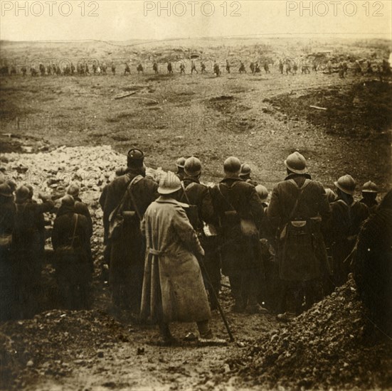 Attack at Douaumont, northern France, December 1916. Artist: Unknown.