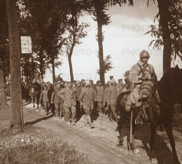 Prisoners at Catenoy, Oise, northern France, c1914-c1918. Artist: Unknown.