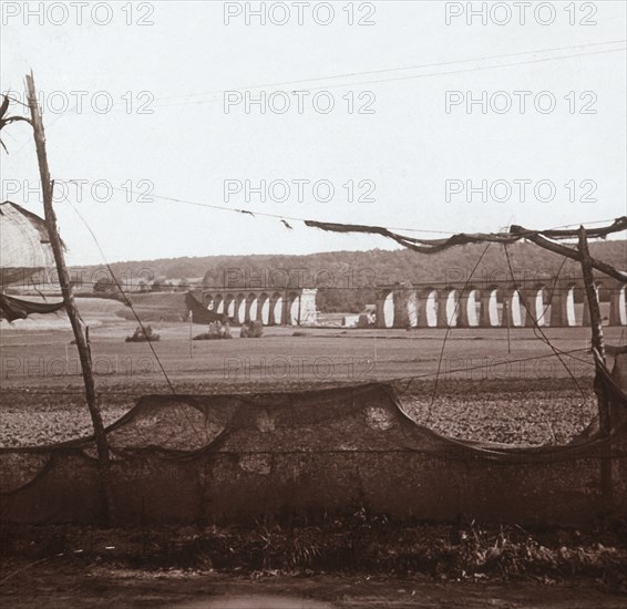 Dannemarie Viaduct, northern France, c1914-c1918. Artist: Unknown.