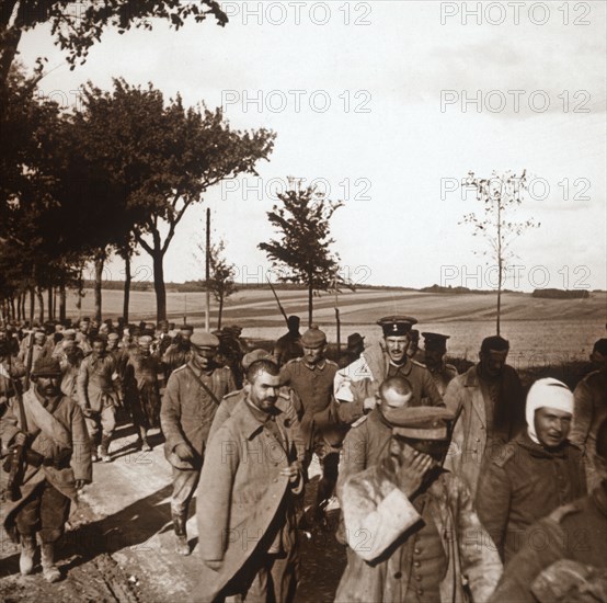 Prisoners, Champagne, northern France, c1914-c1918. Artist: Unknown.