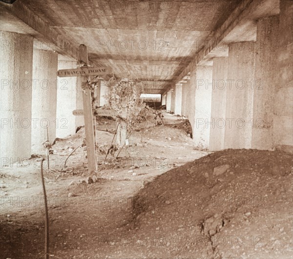 Bayonet Trench, Verdun, northern France, c1916-c1918.  Artist: Unknown.