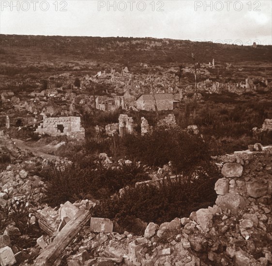 Ruins, Anizy-le-Château, northern France, c1914-c1918. Artist: Unknown.