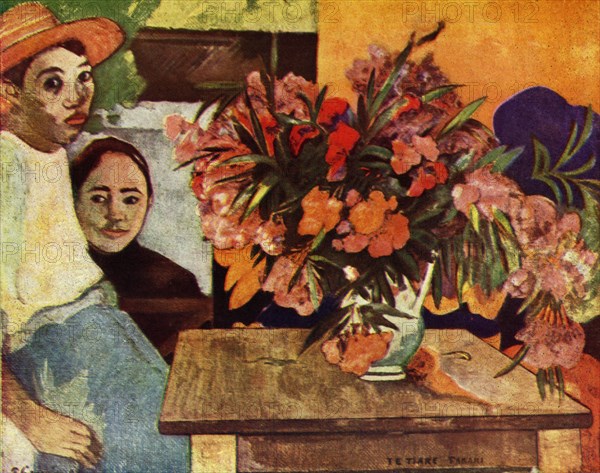 'Peasants with Flowers', 1936. Artist: Paul Gauguin.