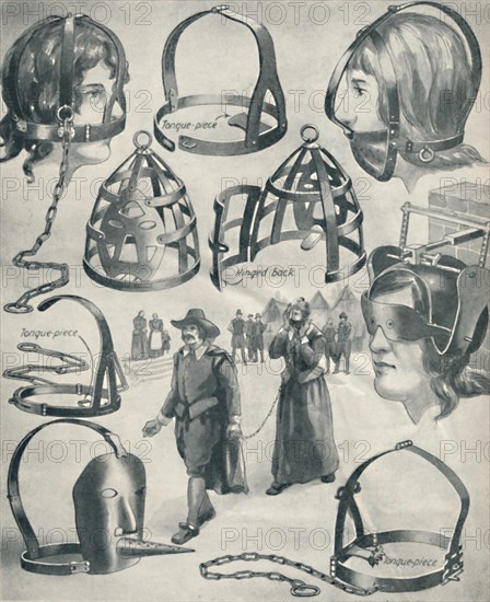 'An Iron Bridle for a Scold's Tongue', c1934. Artist: Unknown.