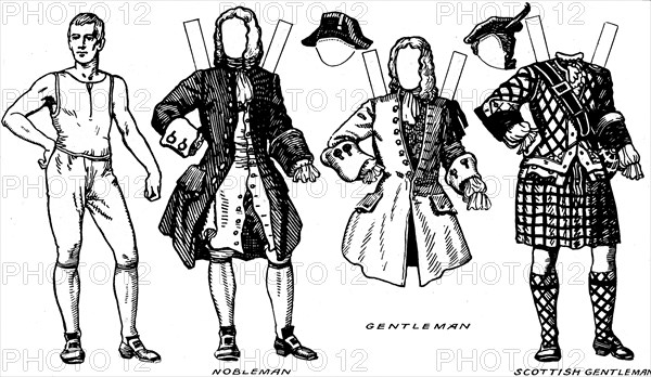 'Gallery of Historic Costume: What People Wore in Early Georgian Days', c1934. Artist: Unknown.