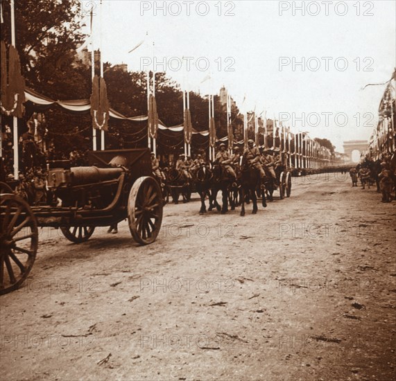 Victory parade, Paris, France, c1918-c1919. Artist: Unknown.