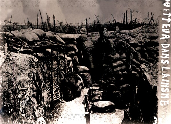 Look-out post, France, c1914-c1918. Artist: Unknown.