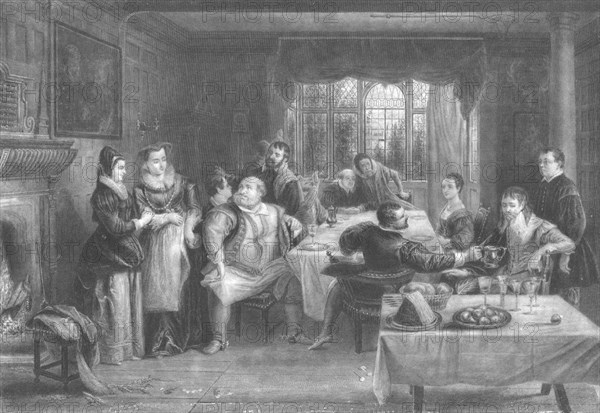 'Falstaff and His Friends', 1868. Artist: William Greatbach.