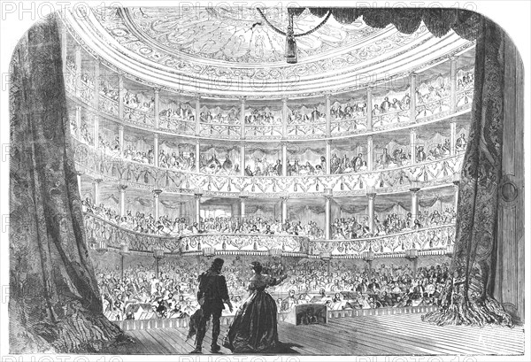 'Performance Before Her Majesty in the Theatre of the Palace of St. Cloud', c1855. Artist: Linton.