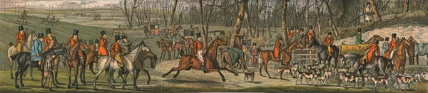 The Hunt - The Meet, 1820, (1890).  Artist: Henry Thomas Alken.