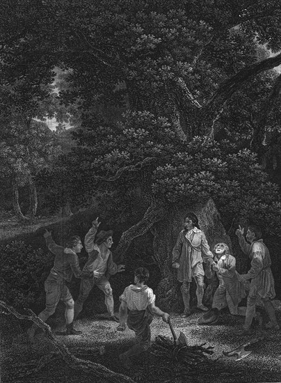 'Charles II in the Forest of Boscobel, 1651', (1800). Artist: Unknown.