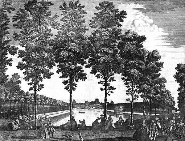Royal Palace of Fontainebleau, France, 1750. Artist: Unknown.