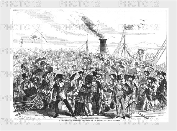 Margate, Arrival of the Husband's Boat, 1856. Artist: Swain.