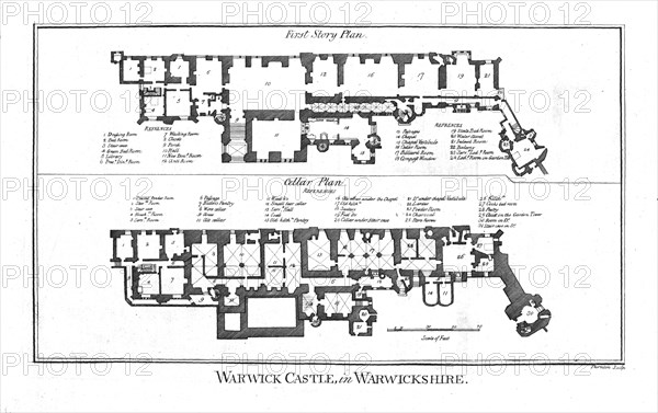 'Warwick Castle, in Warwickshire.', late 18th century. Artist: Thornton.