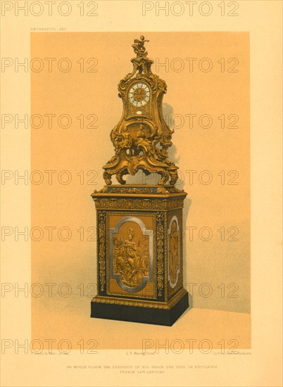 'Or Moulu Clock, Property of His Grace the Duke of Buccleuch. French, 18th century'. Artist: F Bedford.