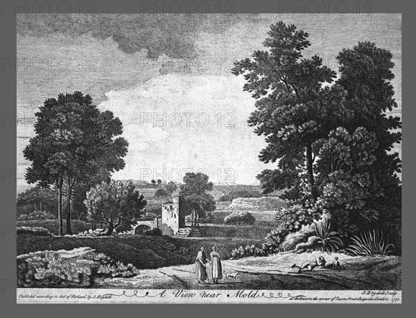 'A View Near Mold', c1752. Artist: John Boydell.