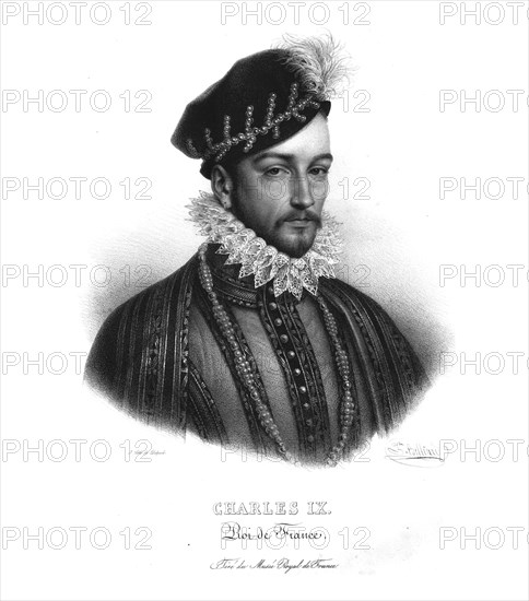 King Charles IX of France, (c1820s).  Artist: Zéphirin Félix Jean Marius Belliard.