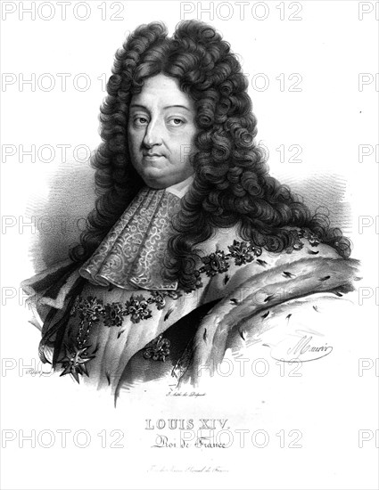 King Louis XIV of France, (c1820s).  Artist: Maurin.