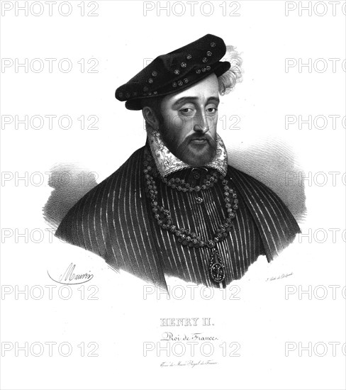 Henry II, King of France, (c1820s). Artist: Maurin.