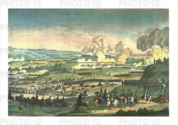 Battle near Jena, 14 October 1806, (c1850). Artist: Edme Bovinet.
