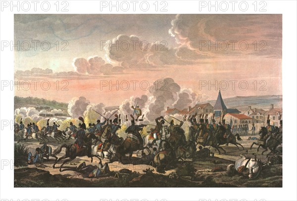 Death of Prince Louis of Prussia at the Battle of Saalfeld, 10 October 1806, (c1850). Artist: Francois Pigeot.